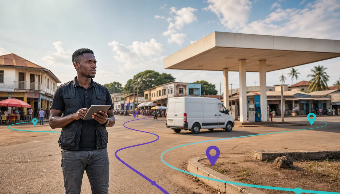 Beat Planning Across Ghana When the Address Is a Landmark