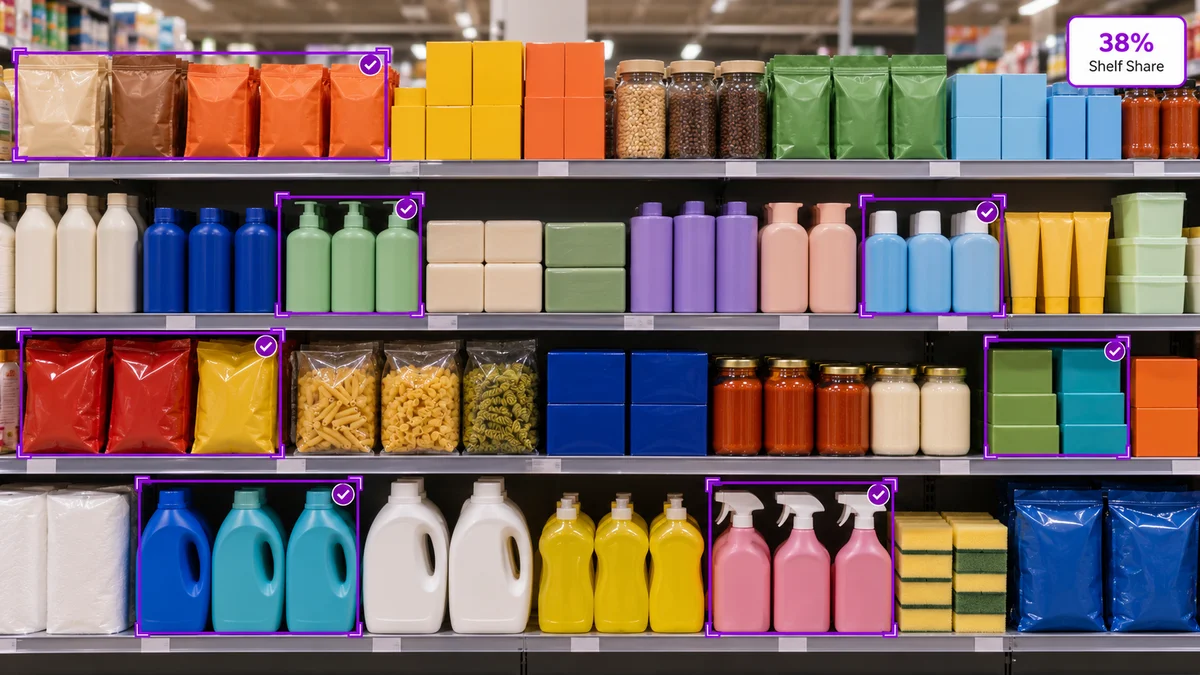 AI-powered share of shelf tracking for FMCG brands