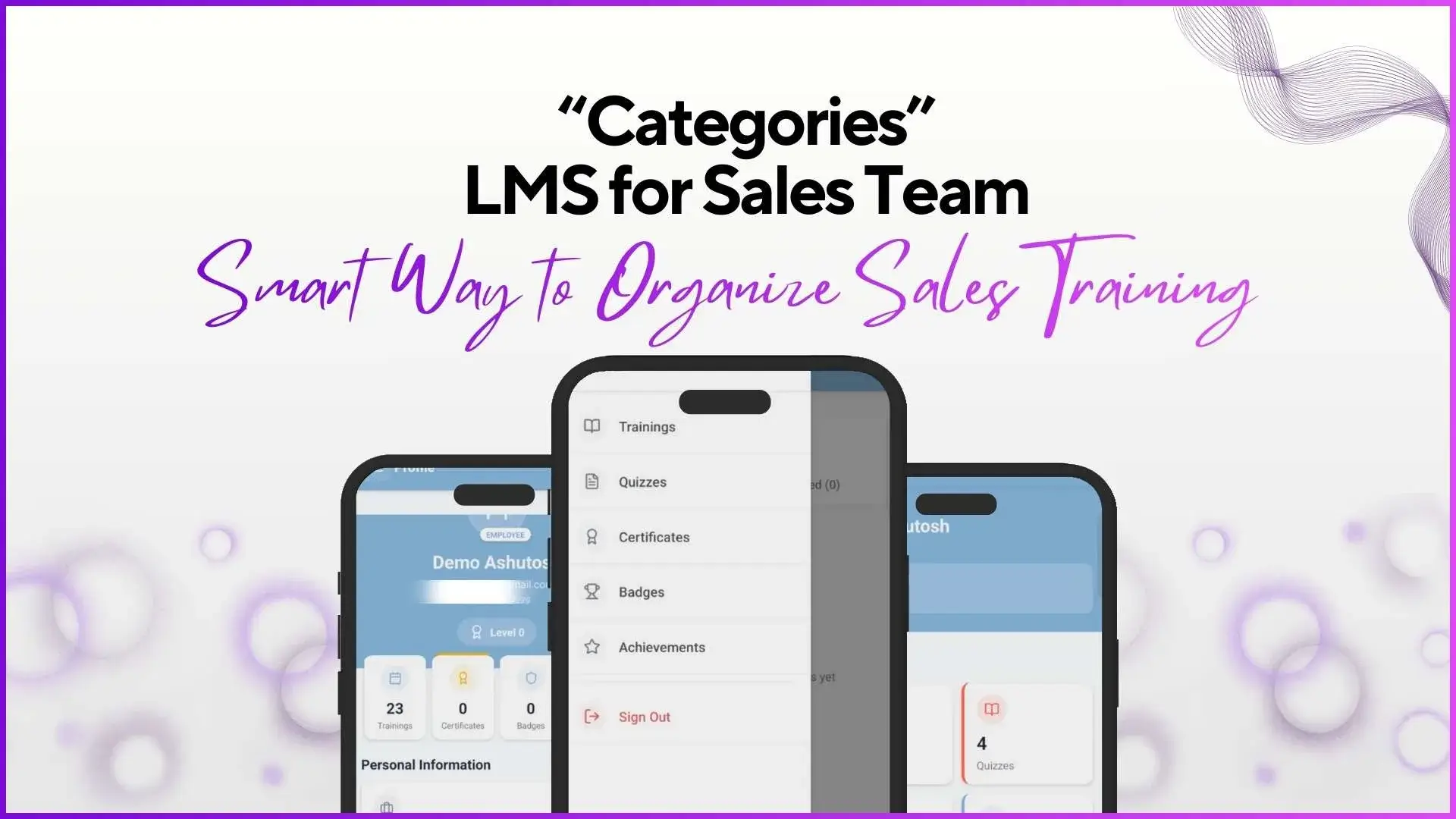 How categories organise sales training in LMS