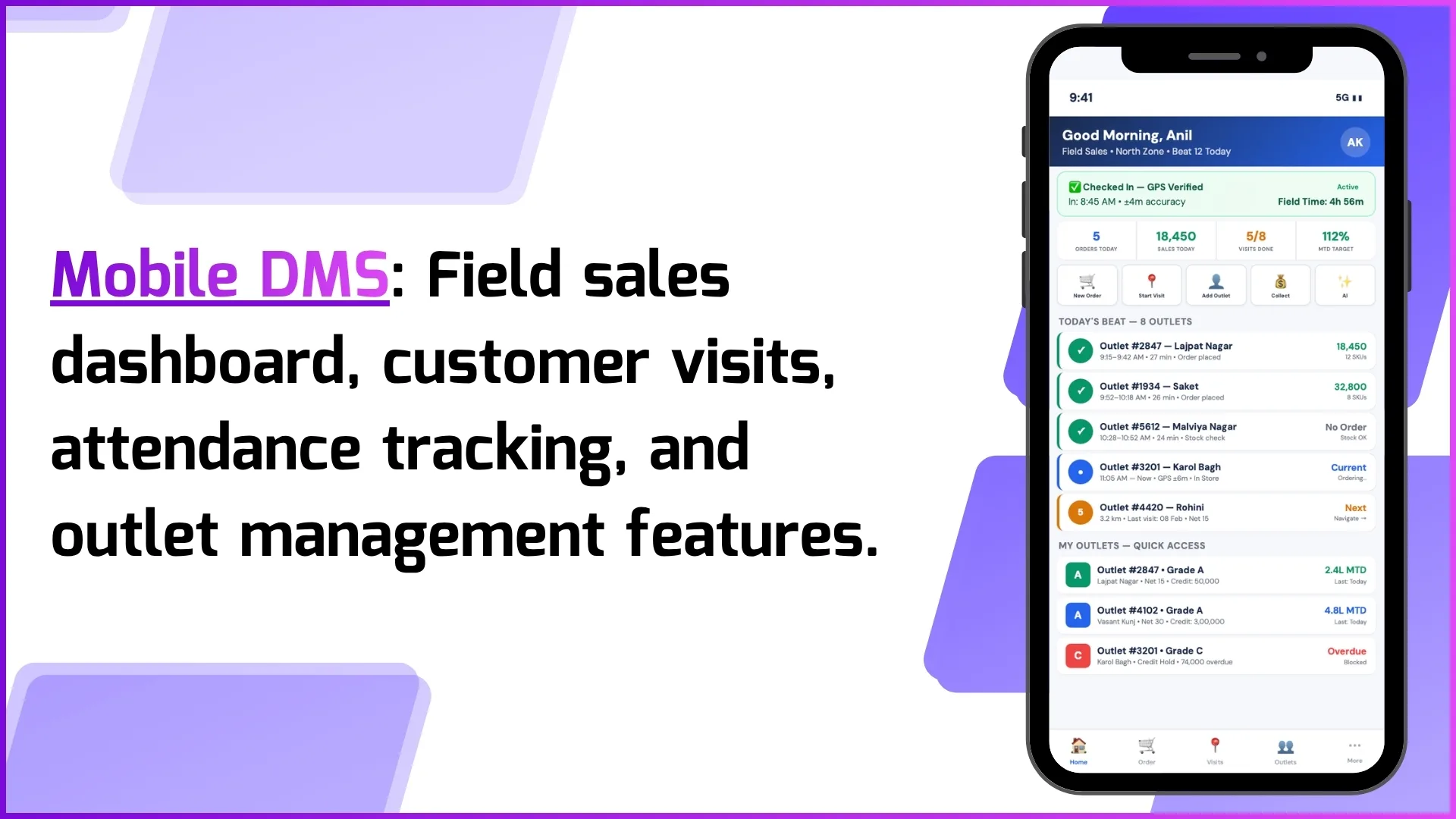 Mobile DMS field app for Malaysian distribution operations