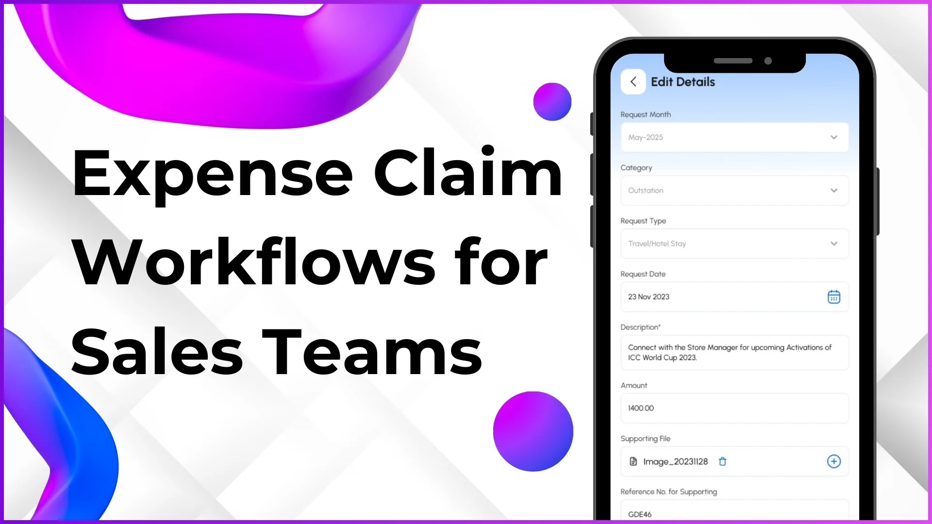Expense claim workflows for field sales teams in Malaysia