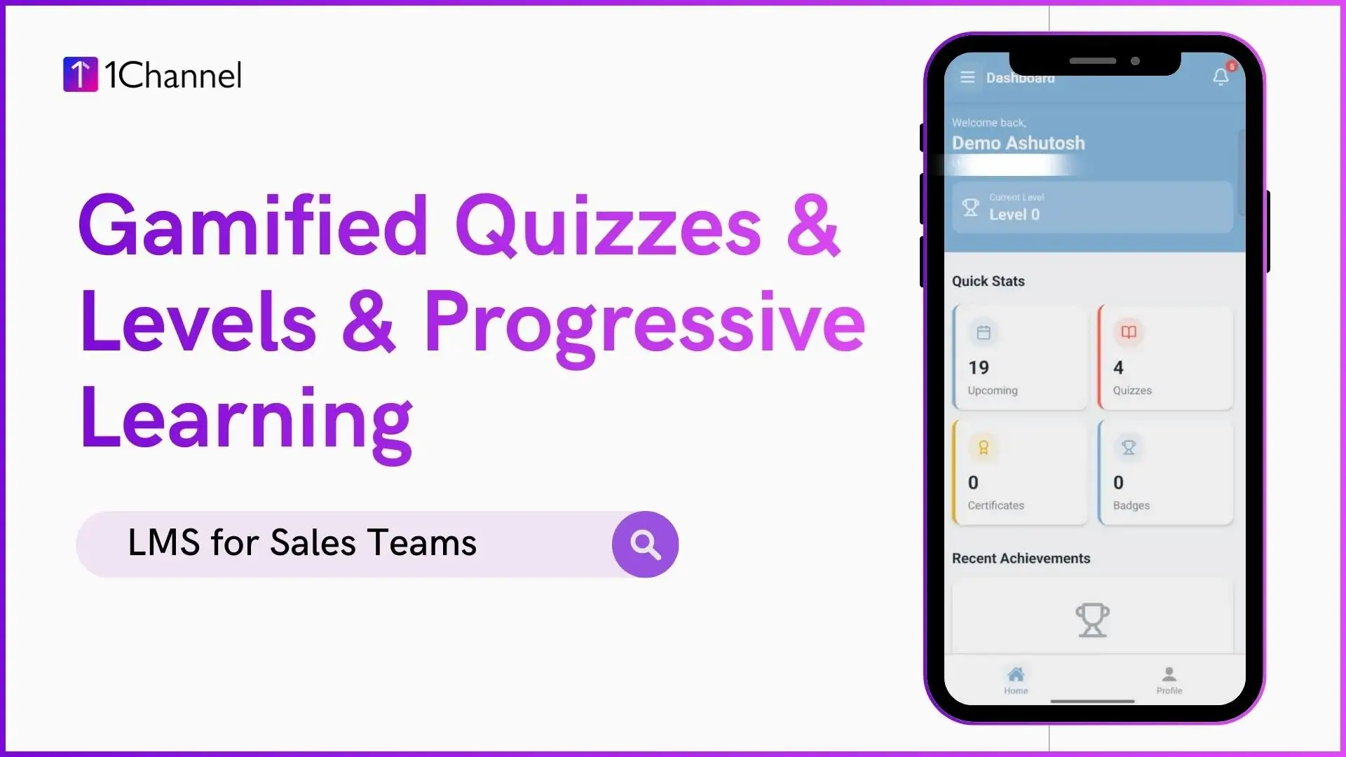 Gamified quizzes and level-based progressive learning