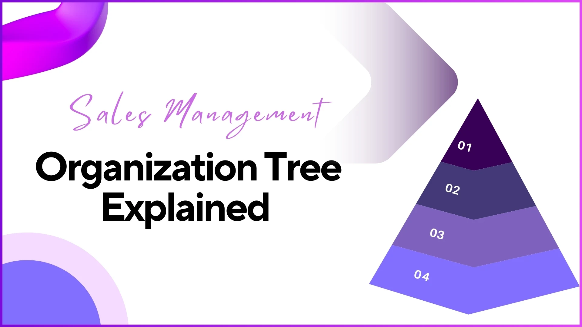 Designing the sales organisation tree for Malaysian field teams