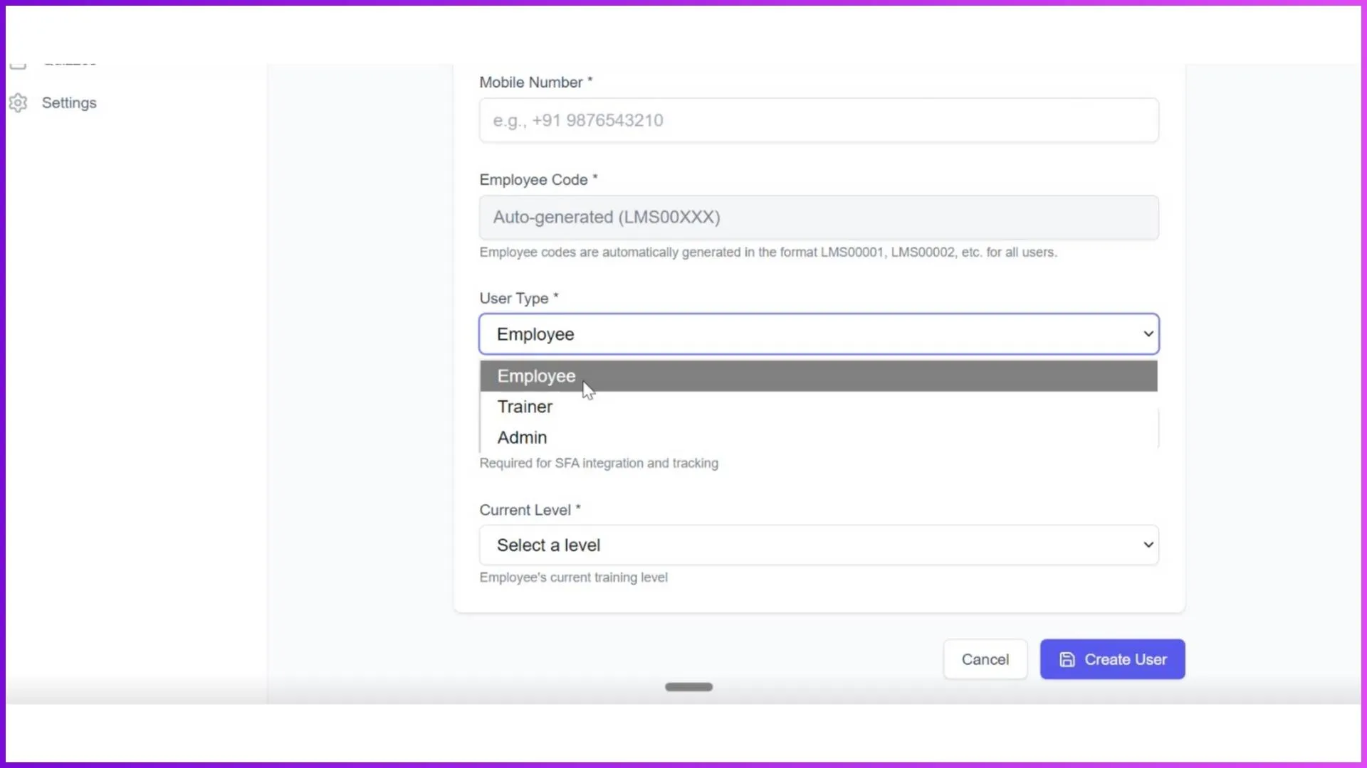 Role-based access for accurate progress tracking in LMS