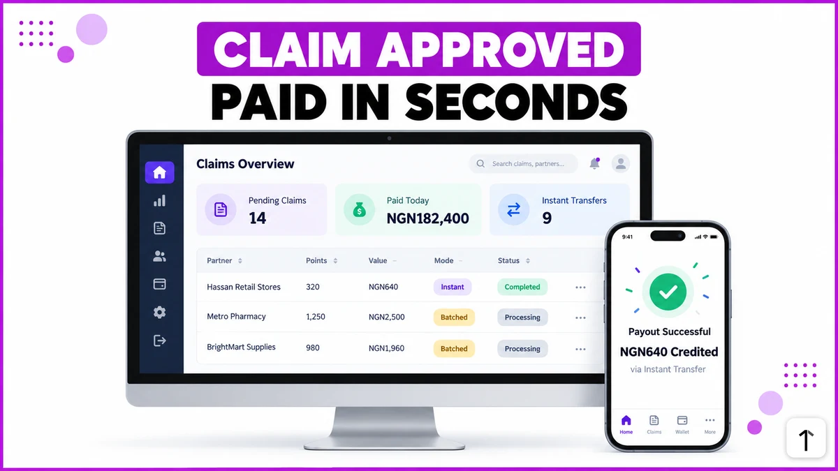 Settling Reward Payouts via Instant Transfer for Partners