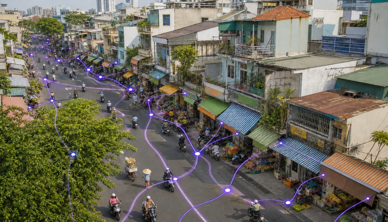 Beat Planning for Dense Tạp Hóa Routes in Vietnamese Cities